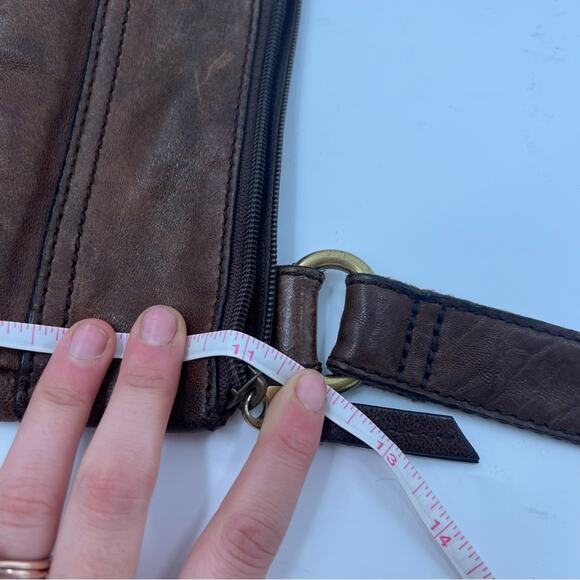 Fossil Leather Crossbody Purse Brown - Picture 8 of 9